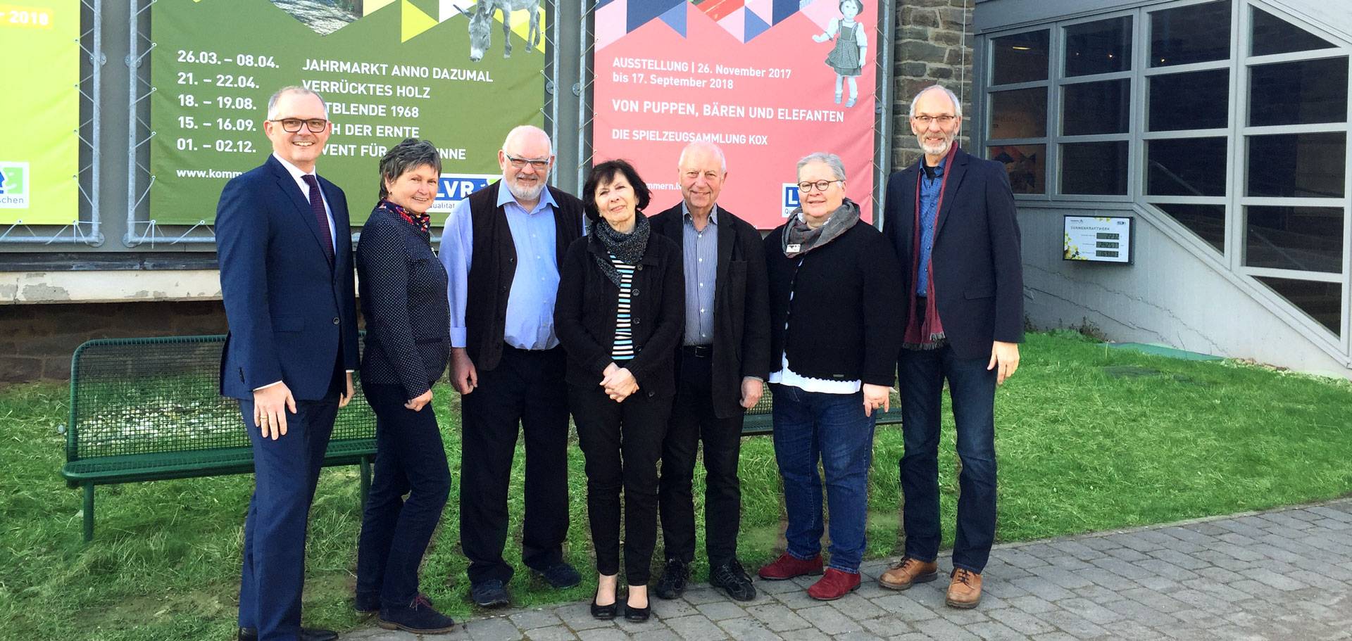 v.l.n.r.: Holger Glück, Ursula Schmitz, Georg Dorn, Inge Ruschin, Dr. Jürgen Wegner, Karin Fankhaenel, Dr. Josef Mangold